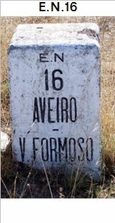 E.N. 16 - Aveiro - Albergaria-a-Velha - Oliveira de Frades - Vouzela - So Pedro do Sul
 - Viseu - Mangualde - Fornos de Algodres - Celorico da Beira - Guarda - Vilar Formoso